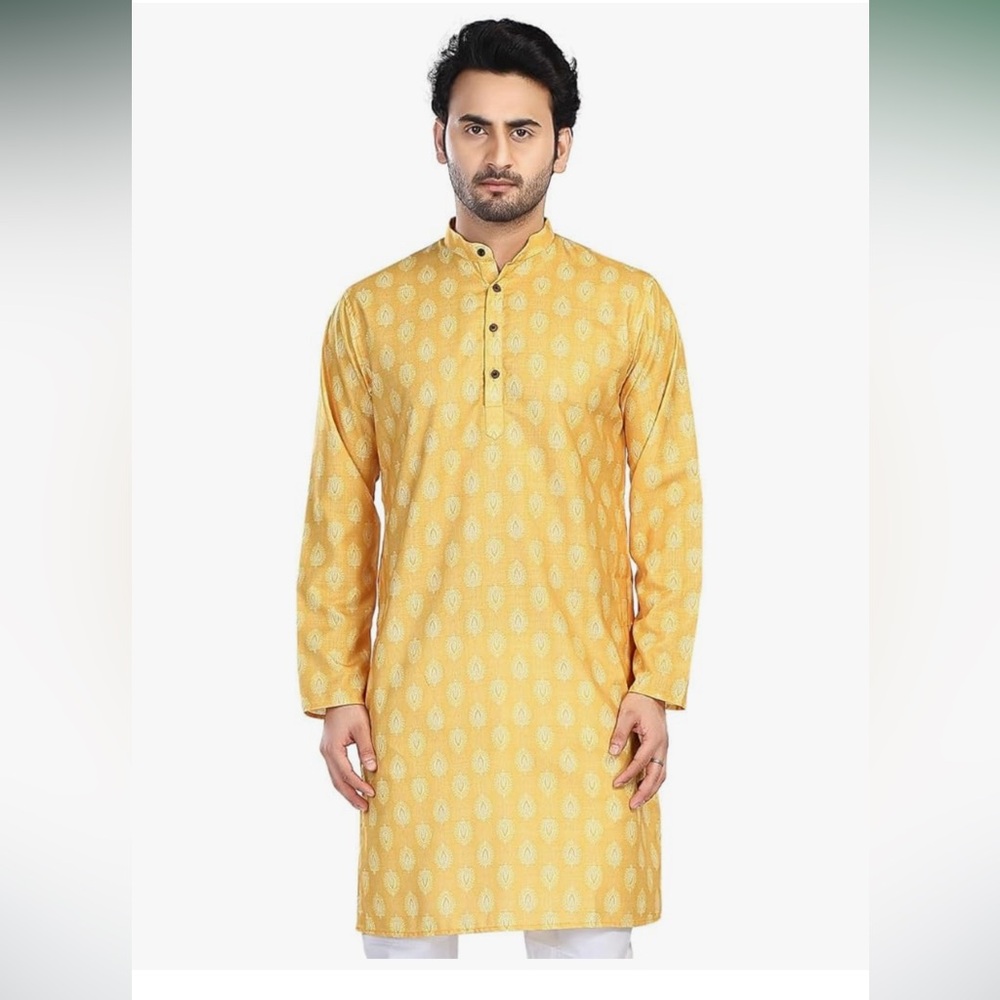 Men's Yellow Kurta
